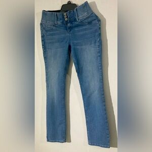 Laurie Felt Silky Curve Straight Leg Womens SP Small Petite Jeans Vital Stretch
